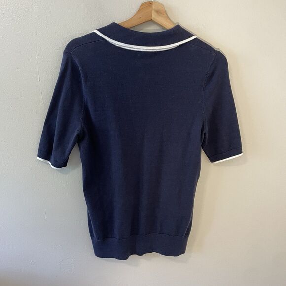 Lilly Pulitzer Short Sleeve Sweater Cotton Preppy Collared Sz L - Picture 5 of 5